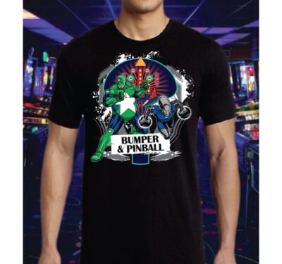 Bumper & Pinball – Black T-Shirt